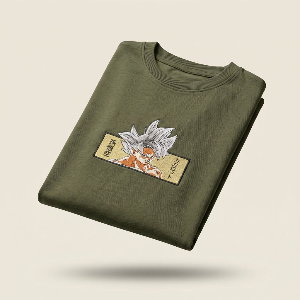 Ultra Instinct Goku Embroidered T-Shirt
