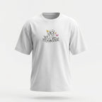 Puppy Bloom Embroidered Oversized T-Shirt