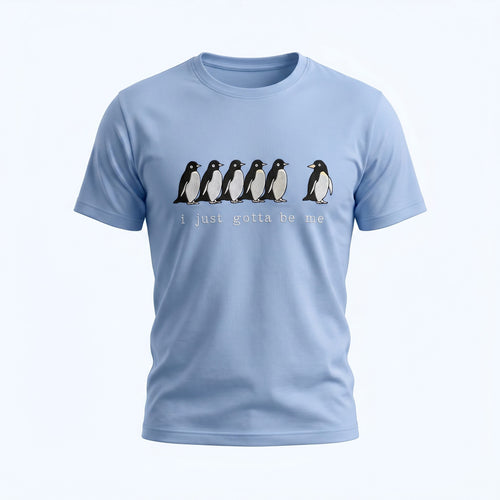 Be Yourself Penguin Embroidered T-Shirt
