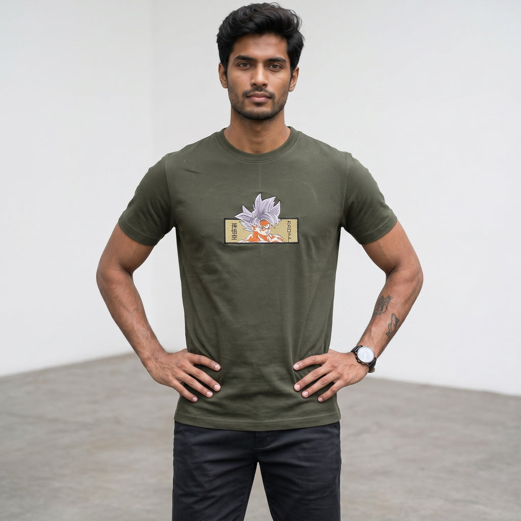 Ultra Instinct Goku Embroidered T-Shirt