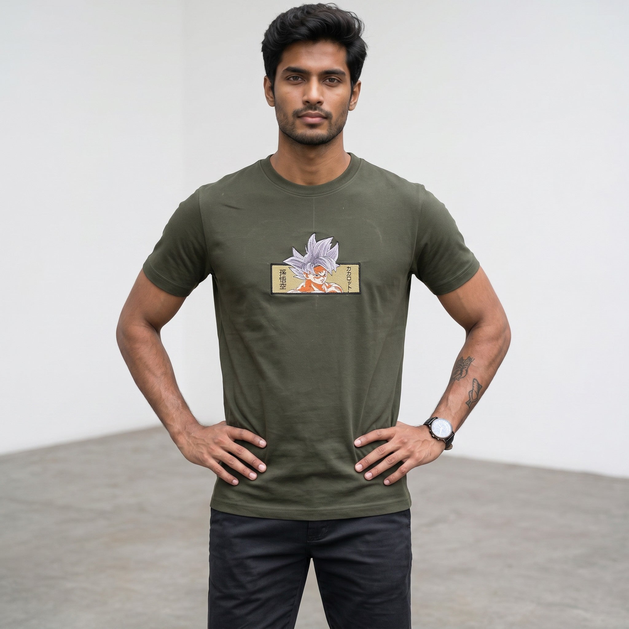 Ultra Instinct Goku Embroidered T-Shirt