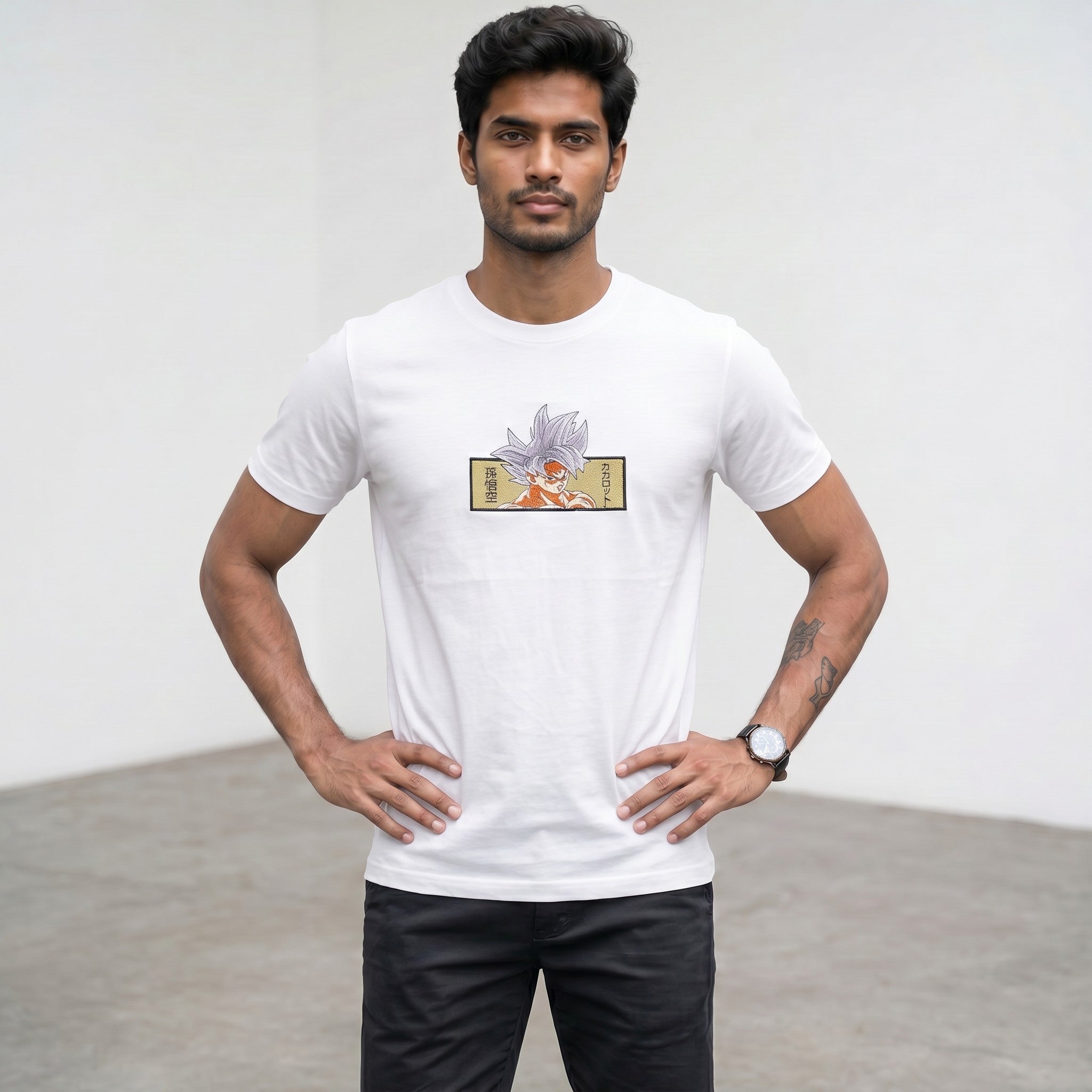 Ultra Instinct Goku Embroidered T-Shirt