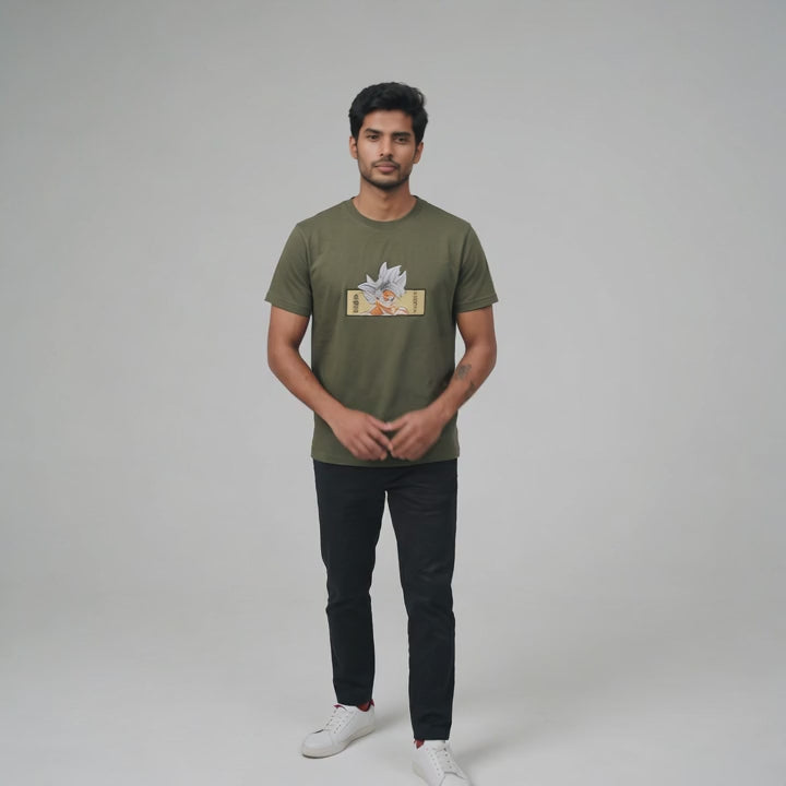 Ultra Instinct Goku Embroidered T-Shirt